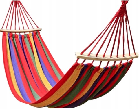 HAMAK 1 OSOBOWY STELAŻ OGRODOWY HUŚTAWKA MOCNY WZMOCNIONY DUŻY + TORBA 200*80 Fortrade