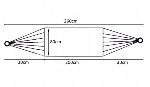 HAMAK 1 OSOBOWY STELAŻ OGRODOWY HUŚTAWKA MOCNY WZMOCNIONY DUŻY + TORBA 200*80 Fortrade