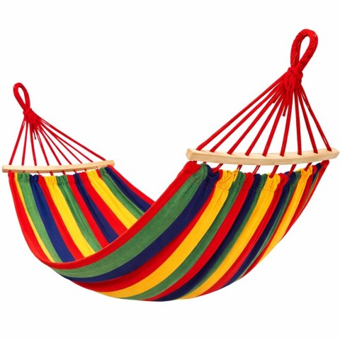 HAMAK 1 OSOBOWY STELAŻ OGRODOWY HUŚTAWKA MOCNY WZMOCNIONY DUŻY + TORBA 200*80 Fortrade