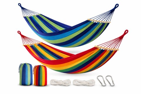 HAMAK 1 OSOBOWY STELAŻ OGRODOWY HUŚTAWKA MOCNY WZMOCNIONY DUŻY + TORBA 200*80 Fortrade