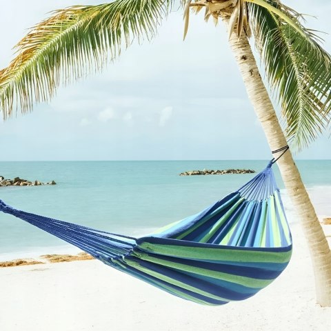 HAMAK 2 OSOBOWY OGRODOWY XXL HUŚTAWKA MOCNY WZMOCNIONY PAŁĄK DUŻY + TORBA 200*150 Fortrade