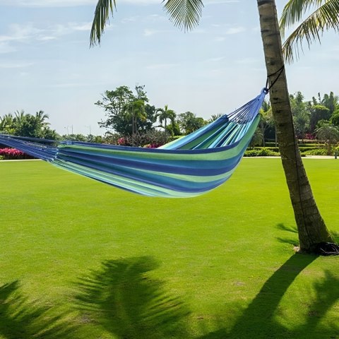 HAMAK 2 OSOBOWY OGRODOWY XXL HUŚTAWKA MOCNY WZMOCNIONY PAŁĄK DUŻY + TORBA 200*150 Fortrade