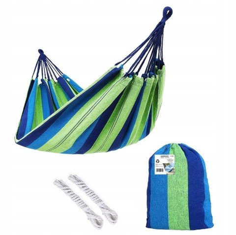 HAMAK OGRODOWY 200x80cm HUŚTAWKA LEŻAK WISZĄCY JEDNOOSOBOWY BUJAK Fortrade