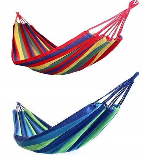 HAMAK OGRODOWY 200x80cm HUŚTAWKA LEŻAK WISZĄCY JEDNOOSOBOWY BUJAK Fortrade