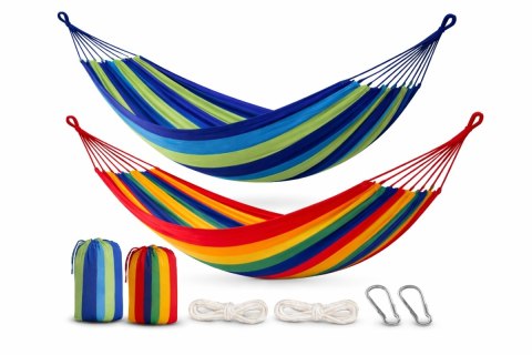 HAMAK OGRODOWY 200x80cm HUŚTAWKA LEŻAK WISZĄCY JEDNOOSOBOWY BUJAK Fortrade