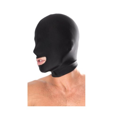 Maska Fetish Fantasy Series Spandex Open Mouth Hood Black Pipedream Pipedream