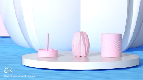 Masturbator Cherry Blossom Masturbation Egg - Brush After Kiss After Kiss