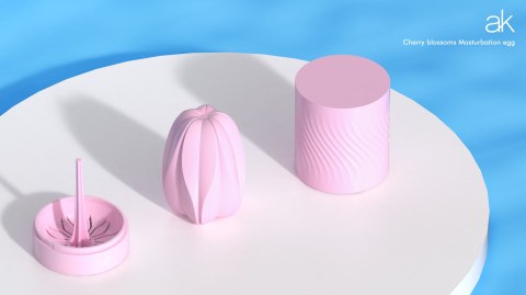 Masturbator Cherry Blossom Masturbation Egg - Tight After Kiss After Kiss