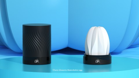 Masturbator Cherry Blossom Masturbation Egg - Wavy After Kiss After Kiss