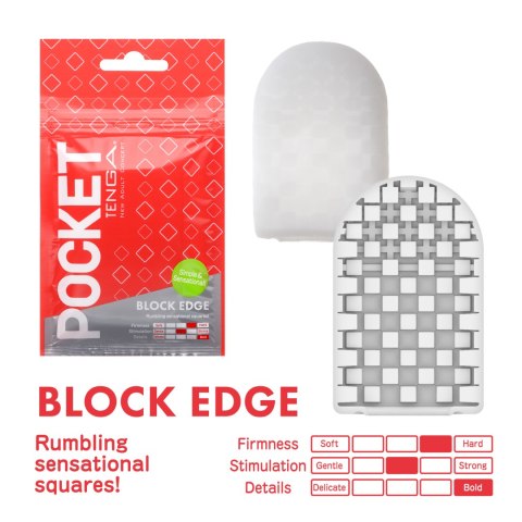Masturbator Pocket Stroker Block Edge Tenga Tenga
