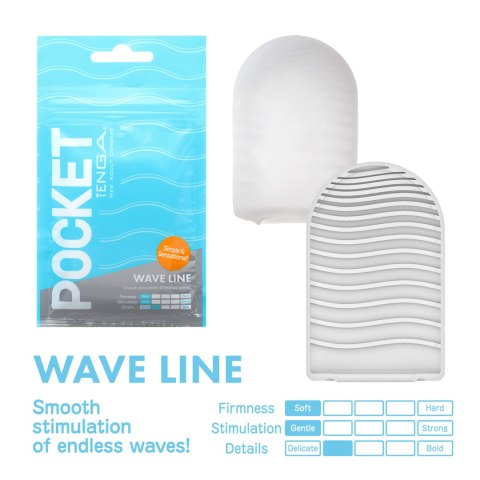 Masturbator Pocket Stroker Wave Line Tenga Tenga