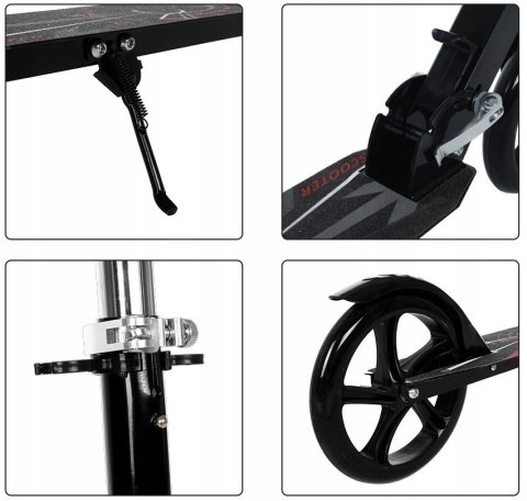 HULAJNOGA MIEJSKA DLA DOROSŁYCH I DZIECI SKŁADANA KOMPAKTOWA DUŻE KOŁA URBAN BEZ HAMULCA Fortrade