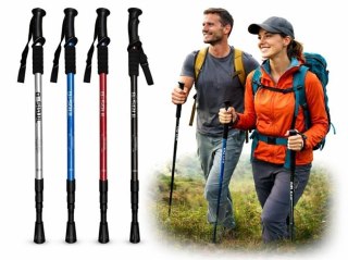 KIJ TREKKINGOWY KIJEK DO CHODZENIA PO GÓRACH NORDIC WALKING ROZSUWANE KIJKI Fortrade