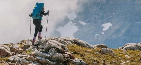 KIJ TREKKINGOWY KIJEK DO CHODZENIA PO GÓRACH NORDIC WALKING ROZSUWANE KIJKI Fortrade