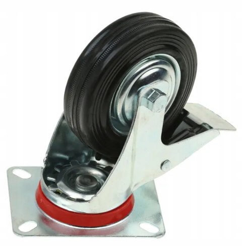 Kółka do wózka średnie 3 cale z hamulcem Fortrade