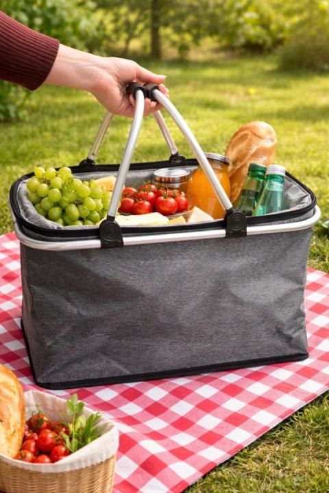 Kosz Koszyk termiczny składany 30L torba piknikowa wodoodporna Fortrade