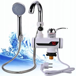 Kran podgrzewacz wody z prysznicem stojący Fortrade