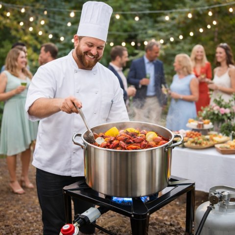 Kuchenka turystyczna żeliwna kwadrat taboret Fortrade