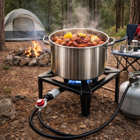 Kuchenka turystyczna żeliwna kwadrat taboret Fortrade