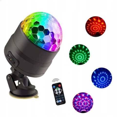 Kula disco mała z pilotem Fortrade