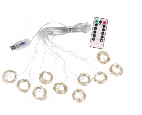 Kurtyna 200 led usb + pilot MC (100) Fortrade