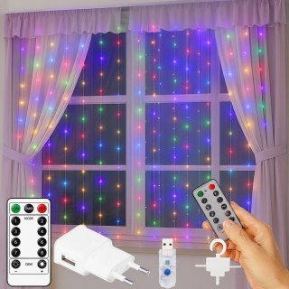 Kurtyna 300 led usb + pilot MC (100)