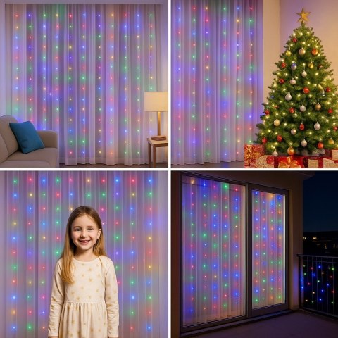 Kurtyna 300 led usb + pilot MC (100)