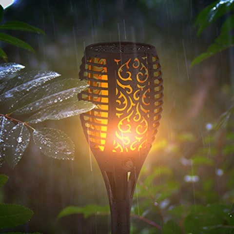 LAMPA SOLARNA OGRODOWA POCHODNIA LAMPKI SOLARNE DO OGRODU LED Fortrade