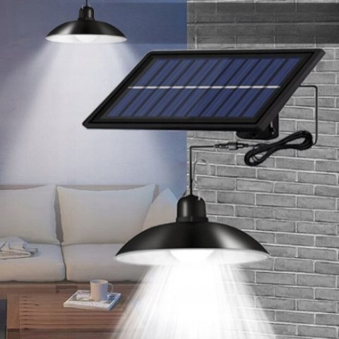 Lampa solarna ogrodowa żyrandol podwójny Fortrade