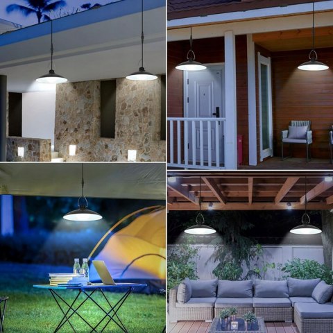 Lampa solarna ogrodowa żyrandol podwójny Fortrade