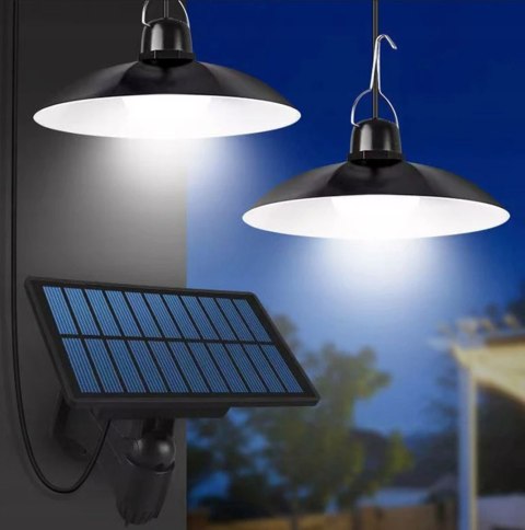 Lampa solarna ogrodowa żyrandol podwójny Fortrade