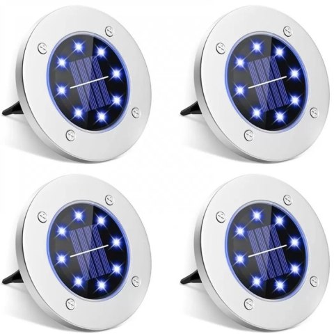 Lampki ogrodowe solar dysk rgb 8 led Fortrade