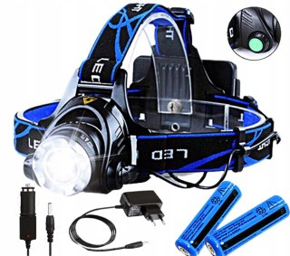 Latarka czołowa 1 led t6 Fortrade