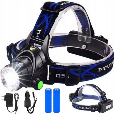 Latarka czołowa 1 led t6 Fortrade