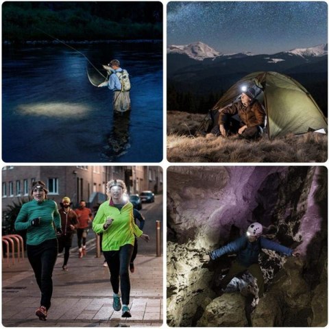 Latarka czołowa 1 led t6 Fortrade