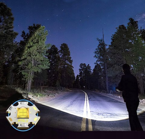 Latarka ręczna mocna cree nowa Fortrade