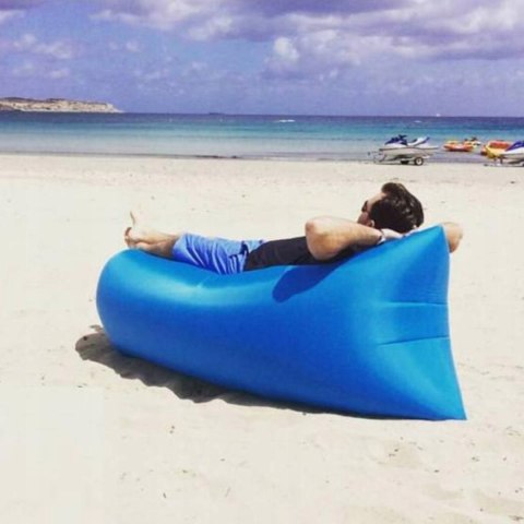 Leżak dmuchany Lazy Bag bez pompki - sofa powietrzna na plażę i camping Fortrade