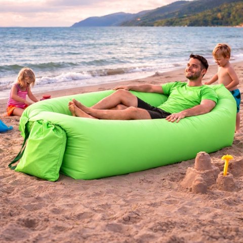 Leżak dmuchany Lazy Bag bez pompki - sofa powietrzna na plażę i camping Fortrade