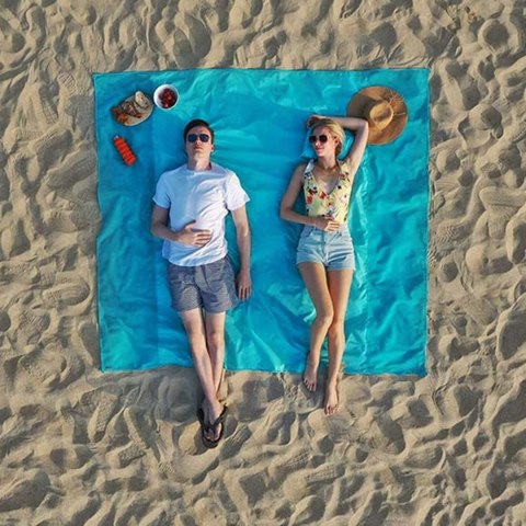 Mata plażowa koc na piknik biwak plaże siatka 200x150 Fortrade
