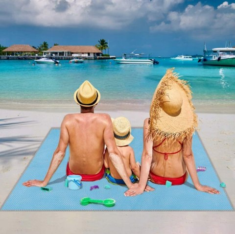 Mata plażowa koc na piknik biwak plaże siatka 200x150 Fortrade