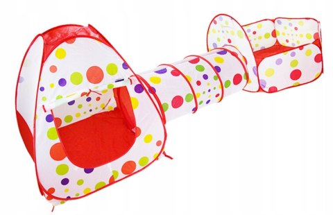 Namiot dla dzieci duży tunel suchy basen iglo domek kosz na piłeczki 3 w 1 Fortrade