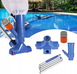 ODKURZACZ DO BASENU Z DRĄŻKIEM ZESTAW DO CZYSZCZENIA DNA BASENU