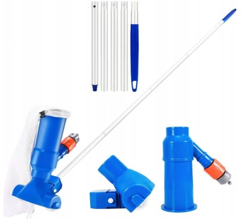 ODKURZACZ DO BASENU Z DRĄŻKIEM ZESTAW DO CZYSZCZENIA DNA BASENU