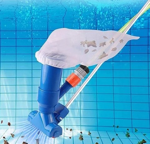 ODKURZACZ DO BASENU Z DRĄŻKIEM ZESTAW DO CZYSZCZENIA DNA BASENU