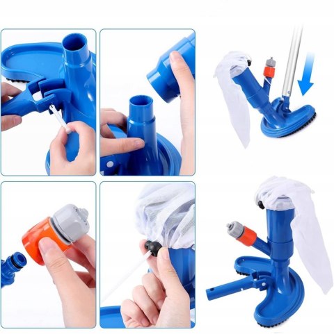 ODKURZACZ DO BASENU ZESTAW DO CZYSZCZENIA DNA BASENU - ODKURZACZ BASENOWY Fortrade