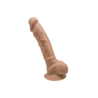 Silikonowe Dildo Model 1 18 Cm Carmel Silexd Silexd