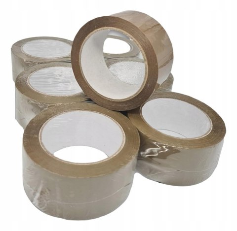 Taśma klejąca pakowa do kartonów paczek mocna do pakowania zestaw 36 sztuk Fortrade