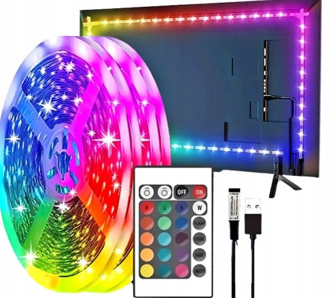 Taśma led 1m tv rgb + pilot Fortrade