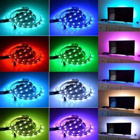 Taśma led 3m tv rgb + pilot Fortrade