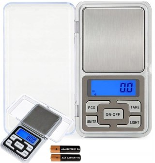 Waga jubilerska 200g x 0,01g szara mała Fortrade